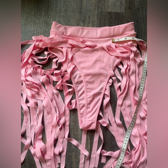 Pink Fringe Swimsuit - Picture 11 of 11